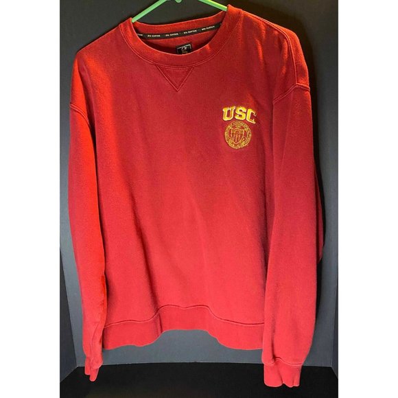 VTG USC Trojans University Southern California Pullover Crewneck Mens L College - Picture 1 of 8